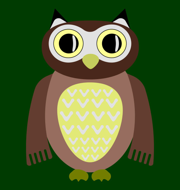 卡通猫头鹰的形象图片下载