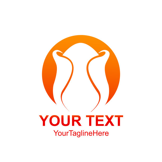 创意抽象的圆花瓣标志设计图片下载