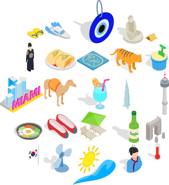 临终关怀图标设置等距风格图片下载