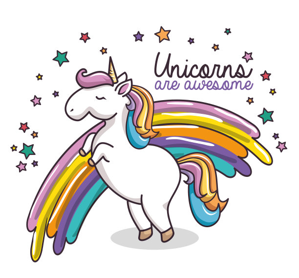 设计可爱的独角兽图片下载
