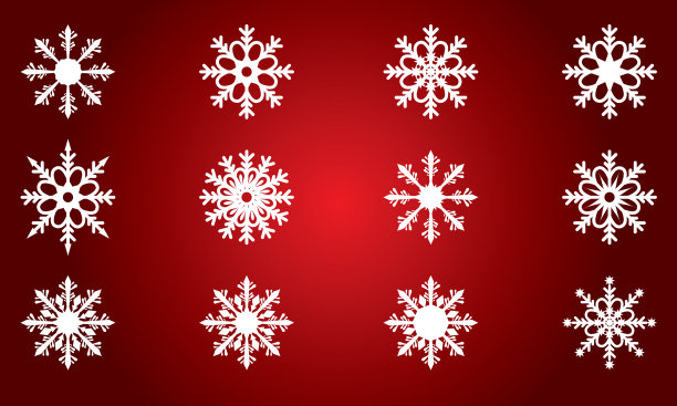 美丽的雪花为圣诞节的冬天图片下载