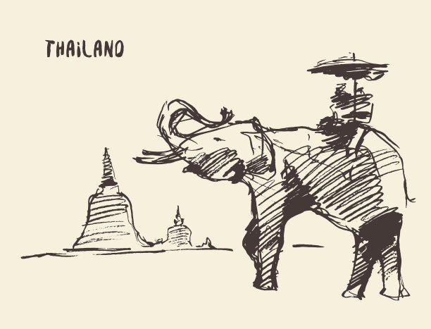 泰国大象庙图片下载