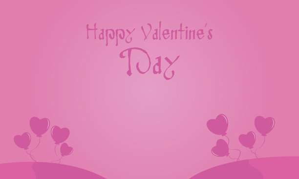 情人节与心气球的风景图片下载