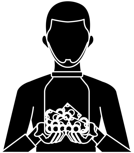 商人头像卡通持有储蓄图片下载