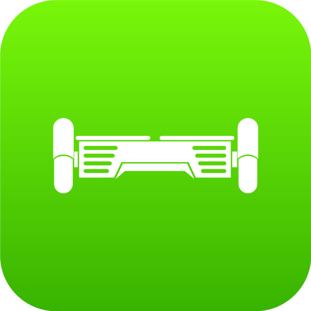 智能滑板车图标数字绿色图片下载