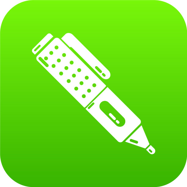 记号笔学校图标简单的黑色风格图片下载