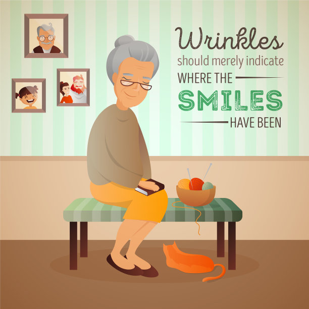 一个老太太坐在图片下载