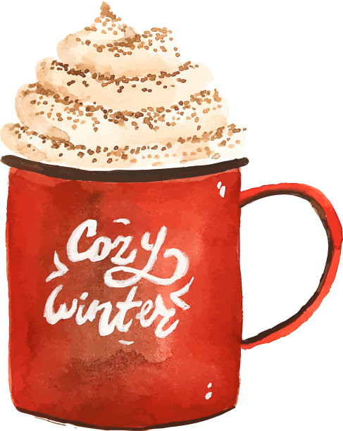 圣诞绿咖啡配饼干图片下载