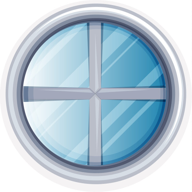 白色的圆形窗户图片下载