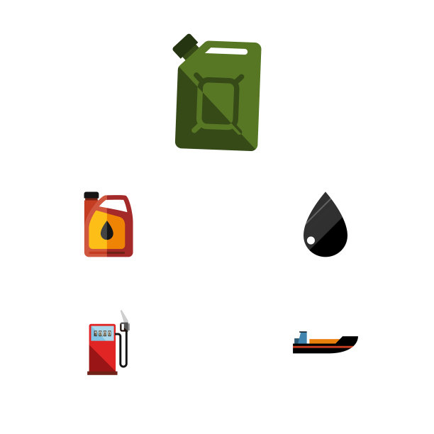 扁平图标汽油套汽油滴jerrycan图片下载