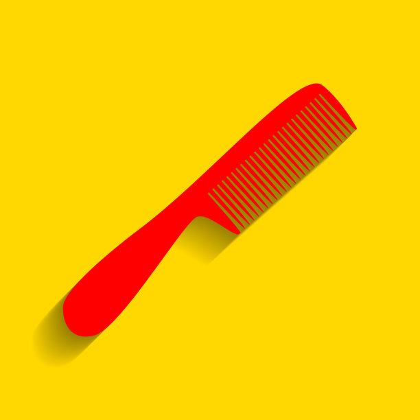 用柔和的红色图标梳理简单的标志图片下载