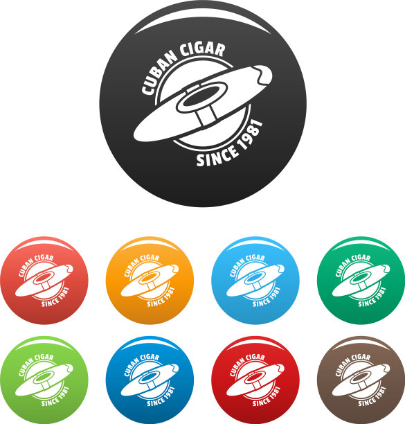 老古巴雪茄图标设置颜色图片下载