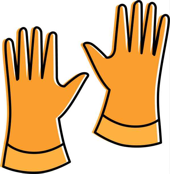 橡胶手套隔离图标图片下载