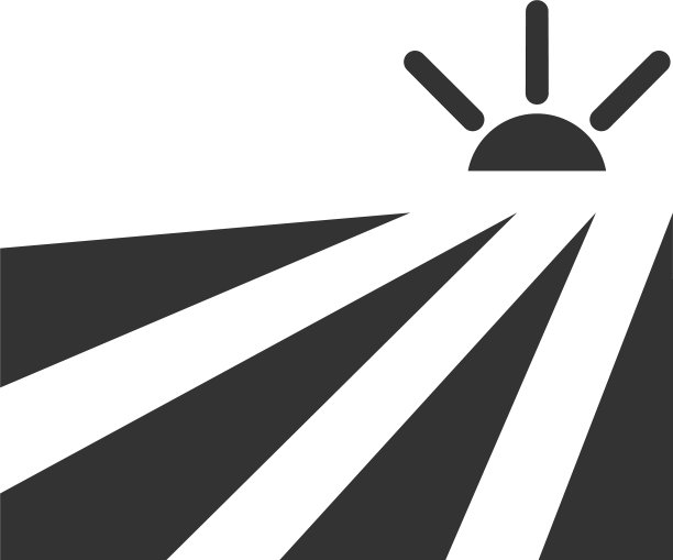 田野日落平面图标图片下载