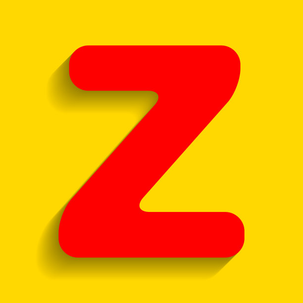 字母Z标志设计模板红色元素图片下载