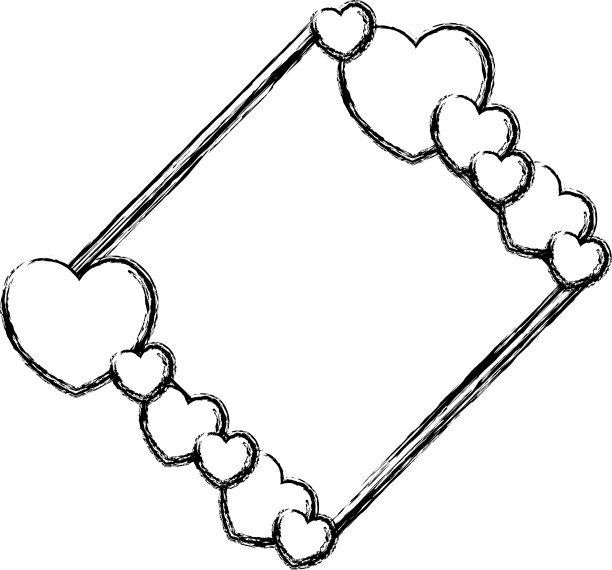 心与爱的框架图片下载