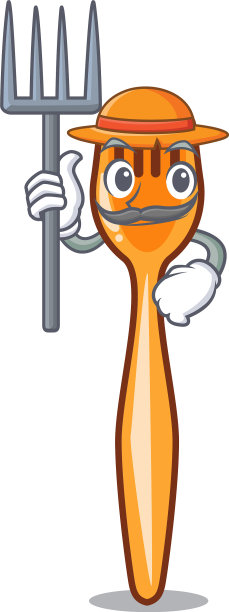 农用叉上塑字美图片下载