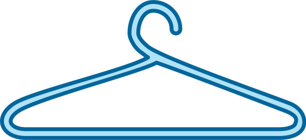 木衣夹孤立图标图片下载