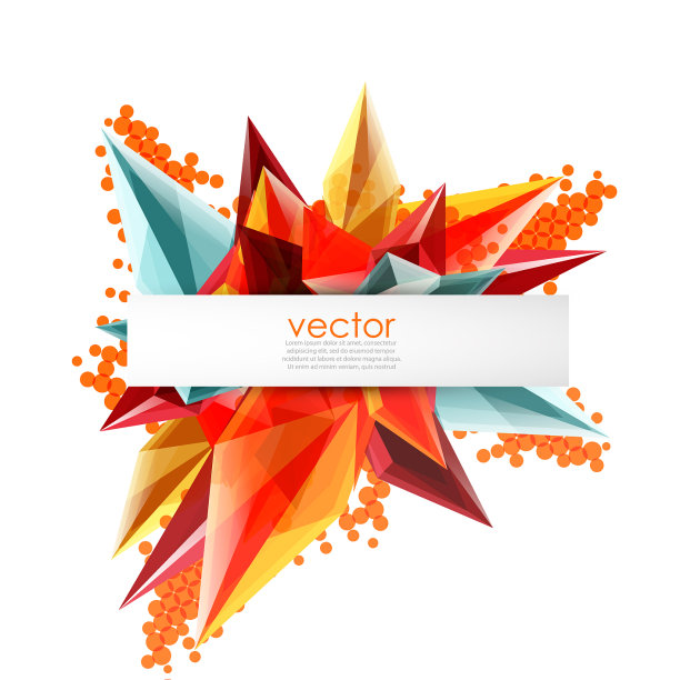 彩色盛开的水晶图片下载