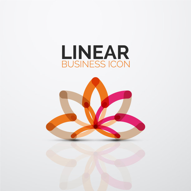 勾勒极小抽象几何线性事务图片下载