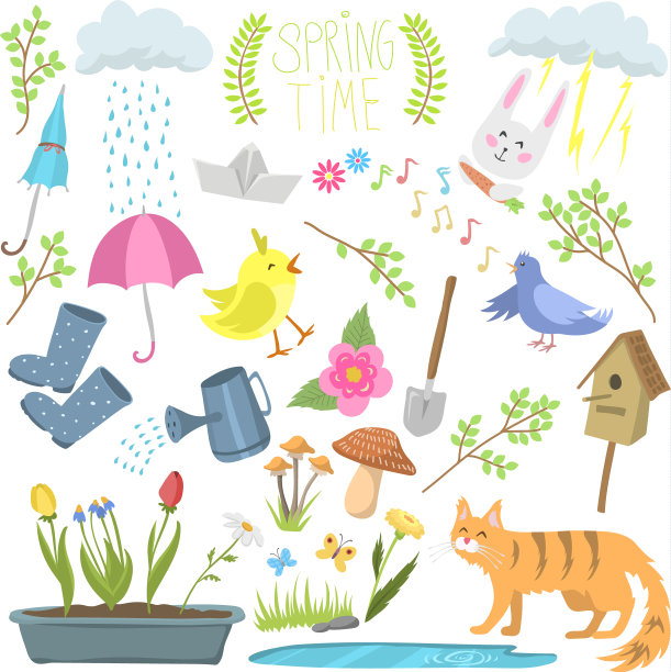 春天的自然花卉象征着开花图片下载