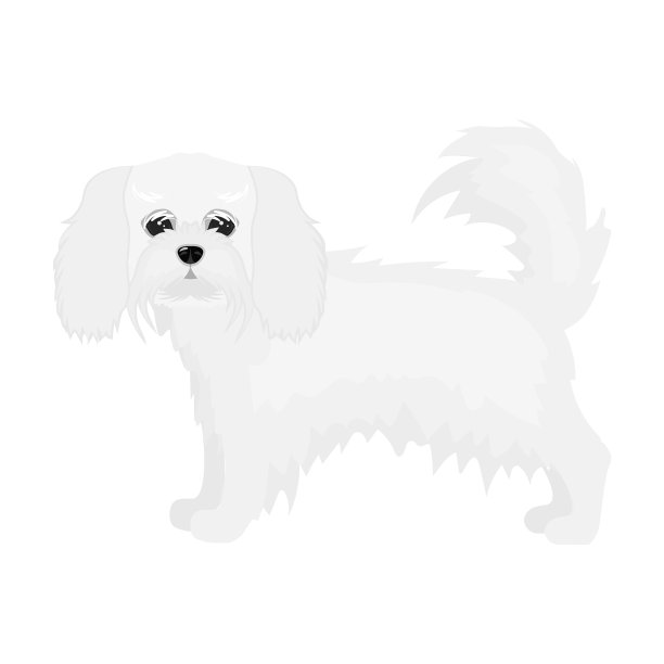 西班牙猎犬单图标在单色风格西班牙猎犬图片下载