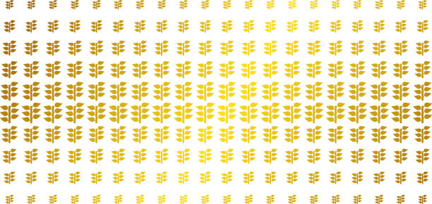 植物植物金色半色调图案图片下载