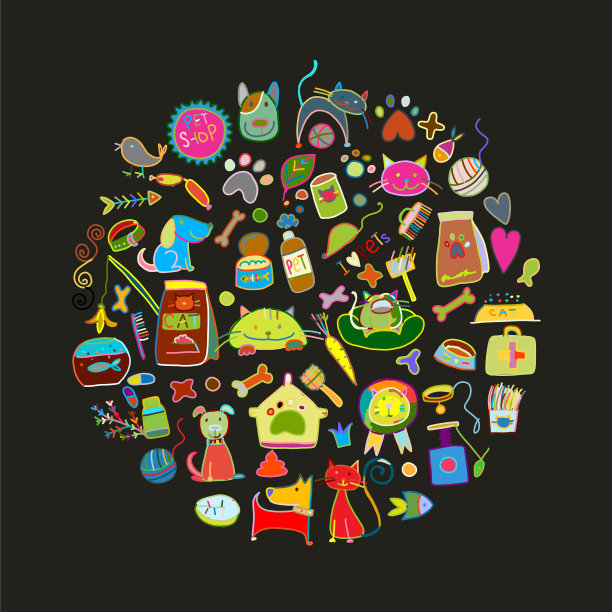 宠物店背景为您的设计图片下载