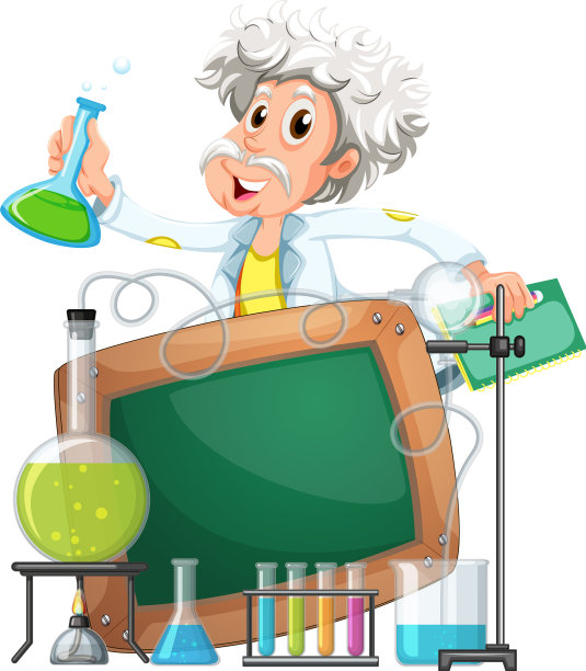 有科学家在实验室的板模板图片下载