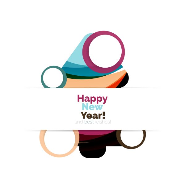 抽象几何圣诞横幅图片下载