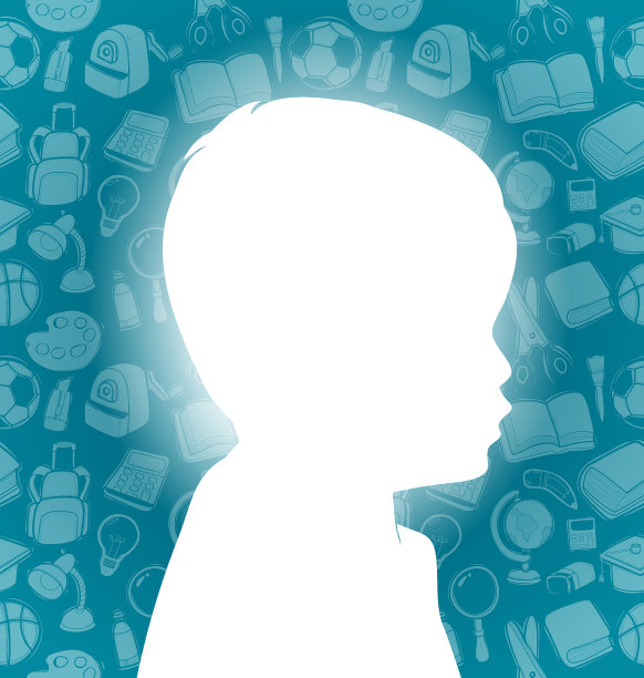 学校元素与孩子图片下载