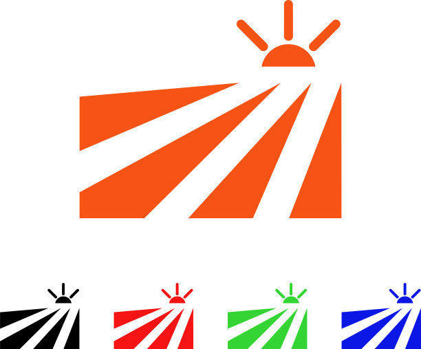 场日落图标图片下载