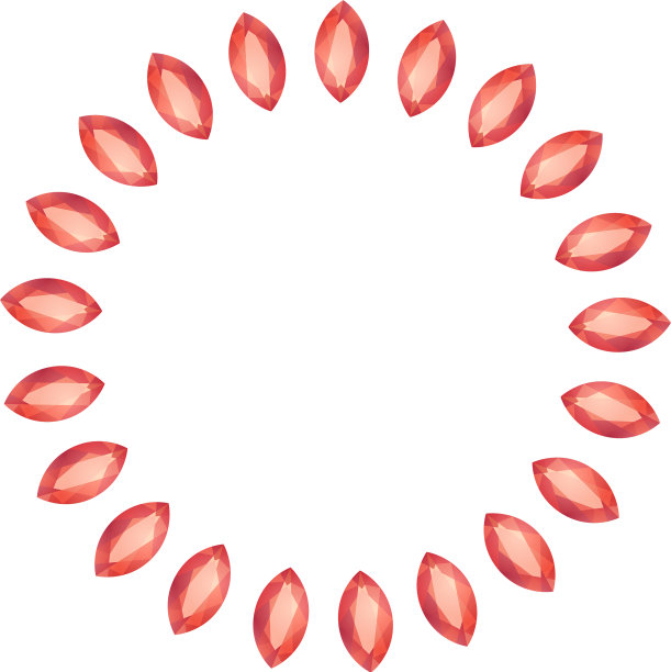 卡通宝石圈框图片下载