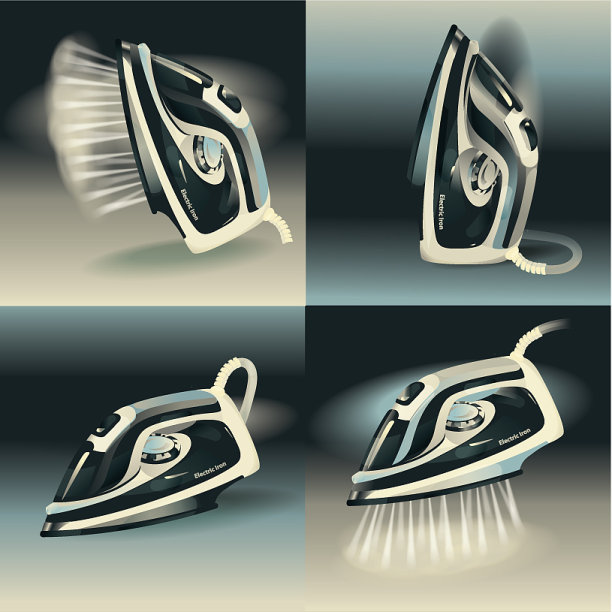 蒸汽的现代电熨斗图片下载