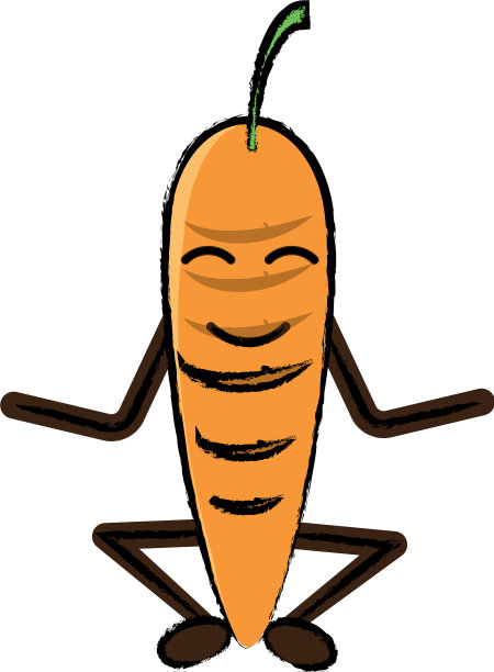 卡哇伊胡萝卜图标图片下载