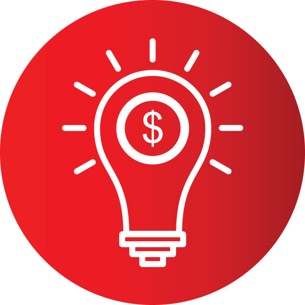 灯泡图标的创意设计与元素为图片下载