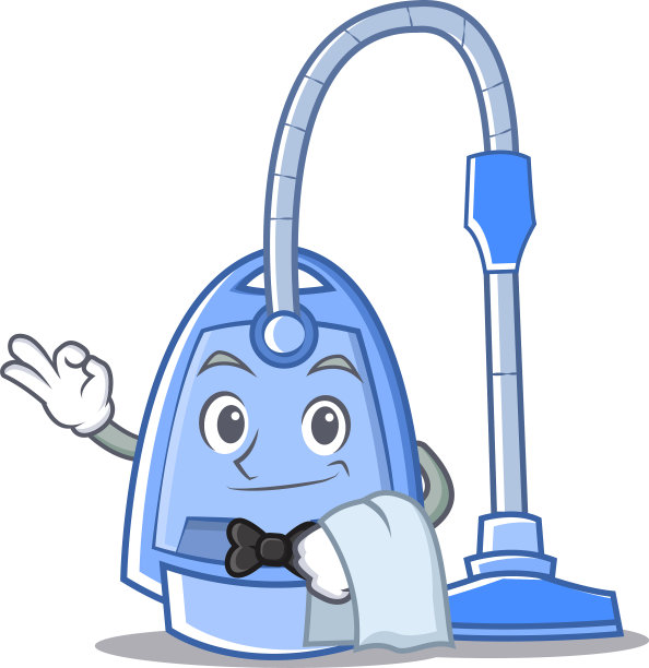 服务员吸尘器卡通人物图片下载