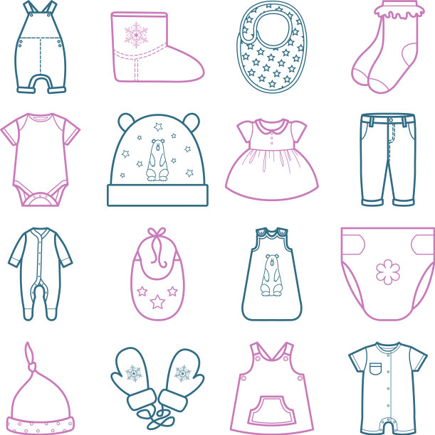 婴儿衣服集图片下载