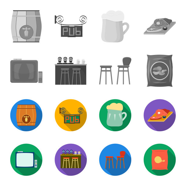 电视酒吧柜台椅和扶手椅土豆图片下载