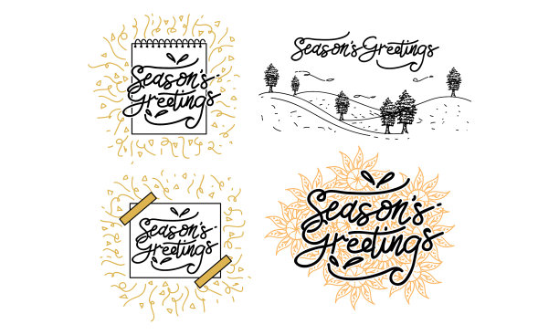 节日问候模板集图片下载