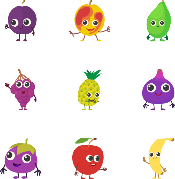 果园图标设置卡通风格图片下载