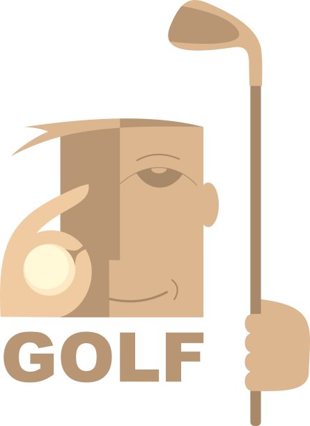 高尔夫球图标图片下载