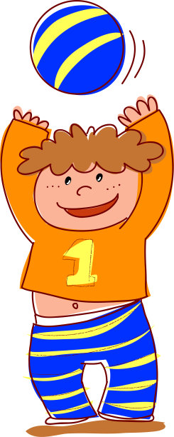 孩子在玩球图片下载