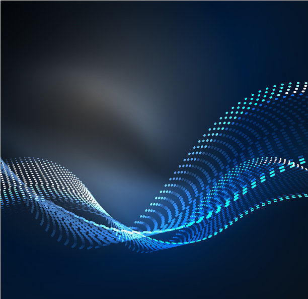 波粒子背景图片下载