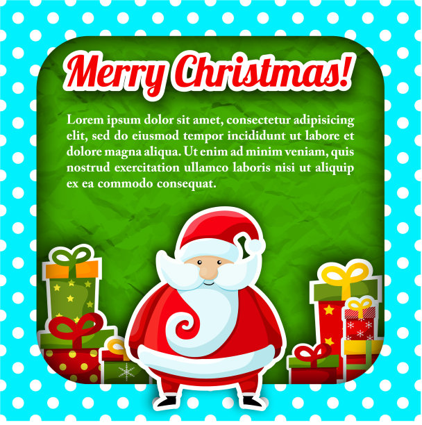 圣诞快乐的明信片图片下载