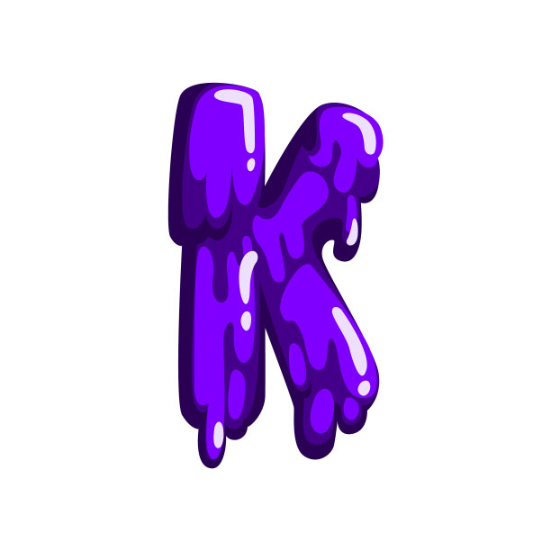 K字甜果果冻光滑可食用图片下载