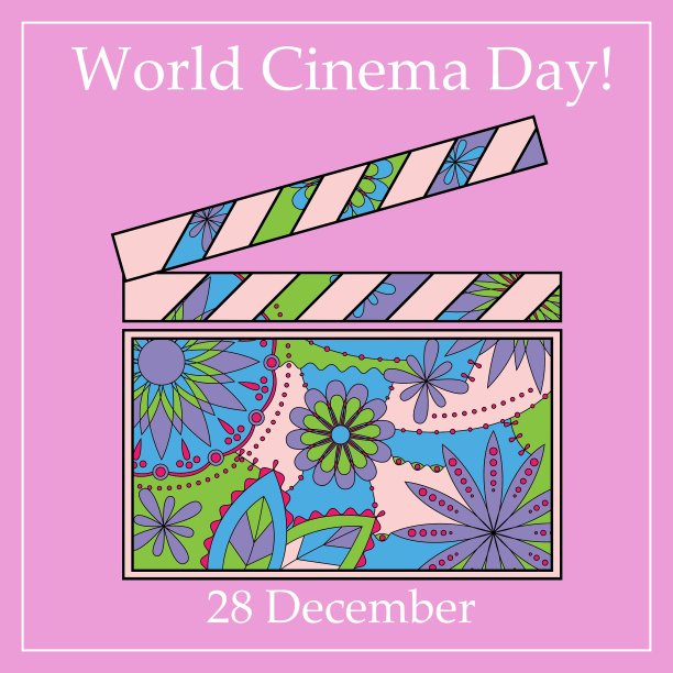世界电影日背景用隔板图片下载