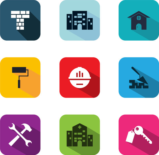 应用建筑图标图片下载