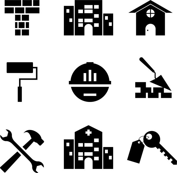 建筑图标合集图片下载