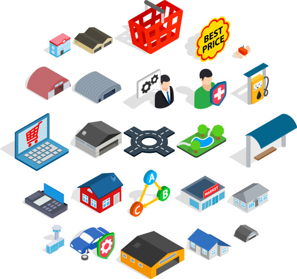 家常图标设置等距样式图片下载